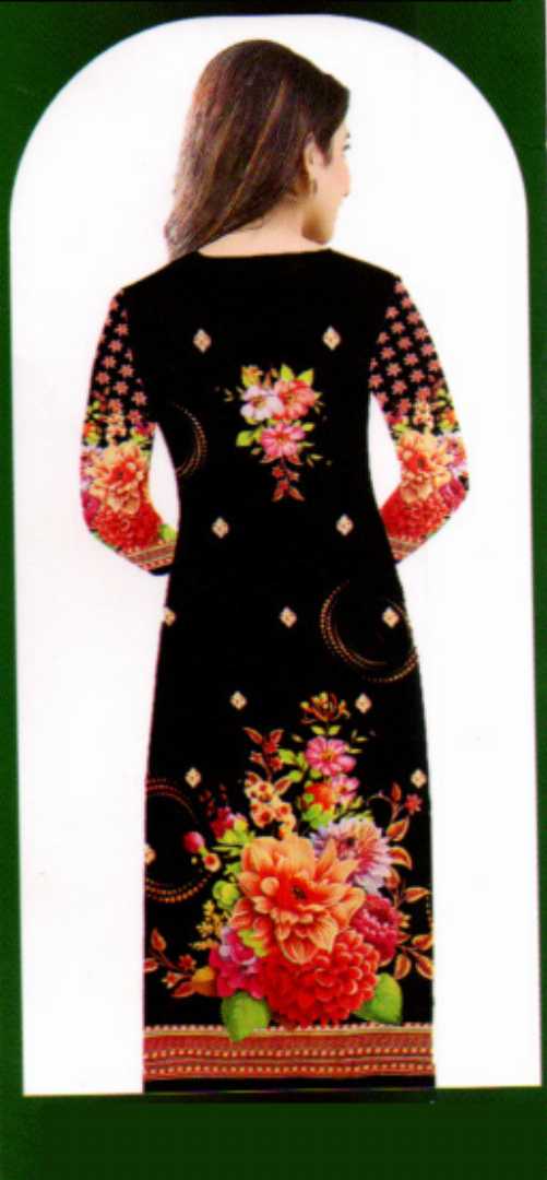 চায়না, ডিজিটাল, প্রিন্ট, লং, স্টাইল, থ্রি, পিস,